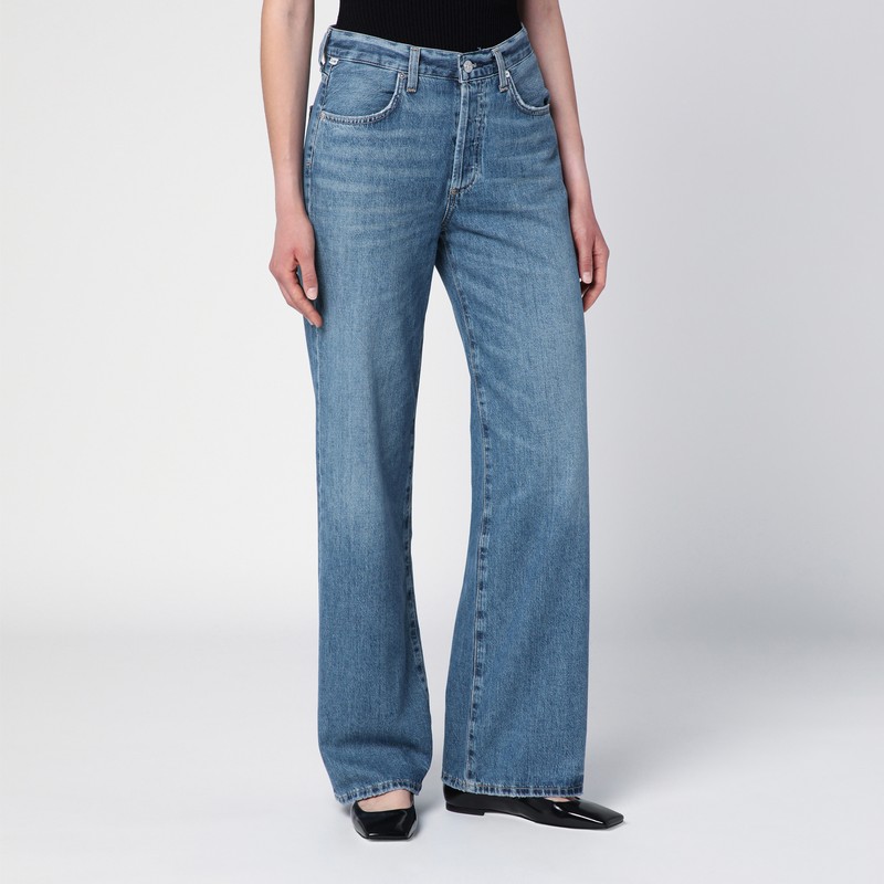Citizen Of Humanity Citizens Of Humanity Washed Straight Jeans In Blue