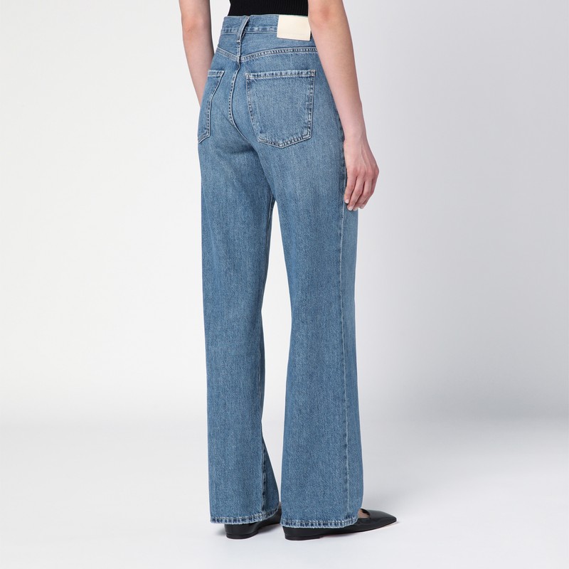 Citizen Of Humanity Citizens Of Humanity Washed Straight Jeans In Blue