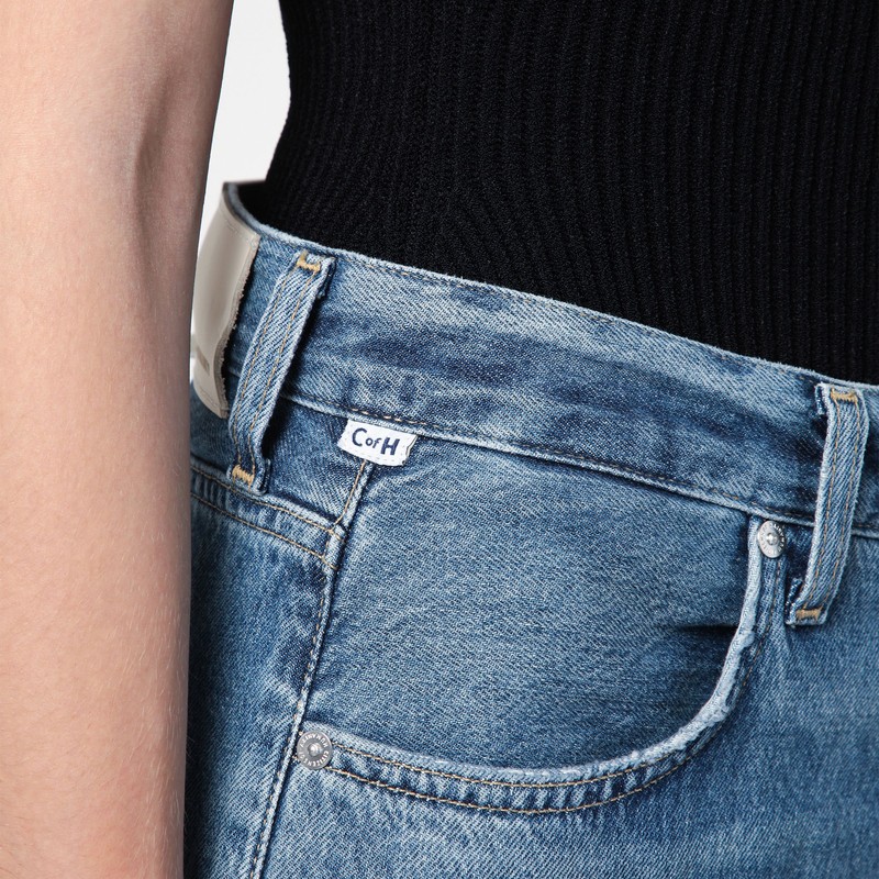 Citizen Of Humanity Citizens Of Humanity Washed Straight Jeans In Blue