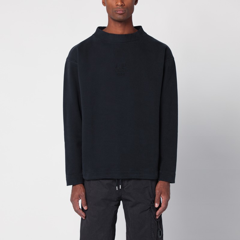 C.p. Company Crewneck Wool Sweater In Gold