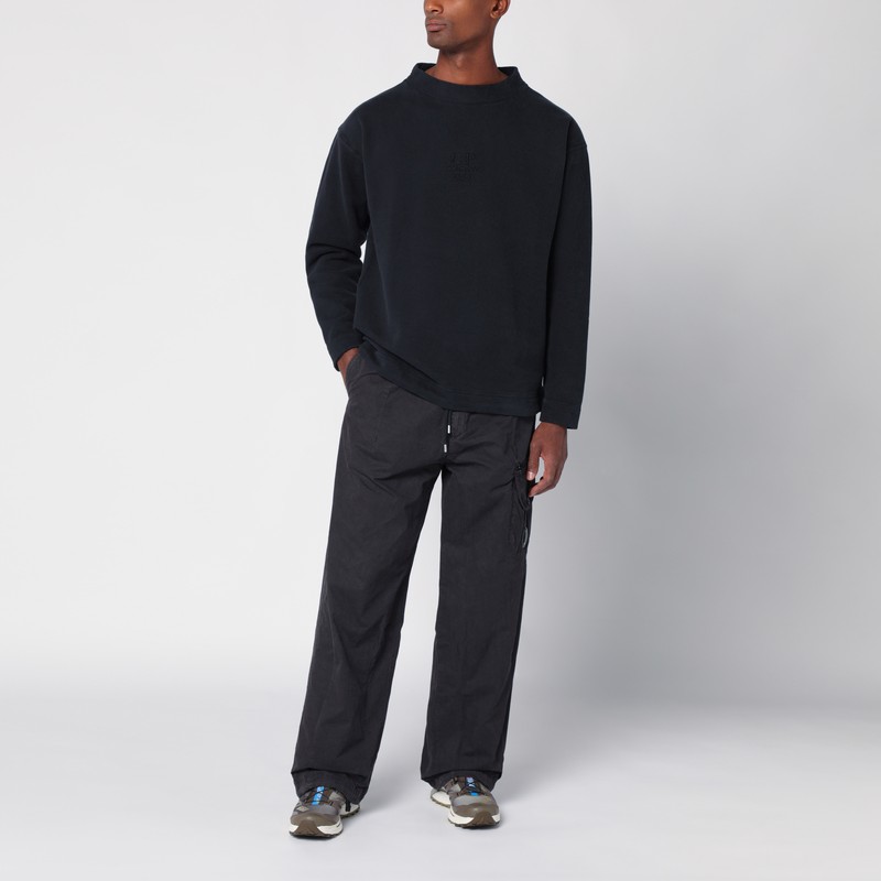 C.p. Company Crewneck Wool Sweater In Gold