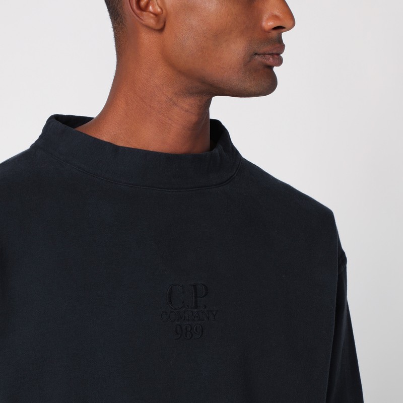 C.p. Company Crewneck Wool Sweater In Gold