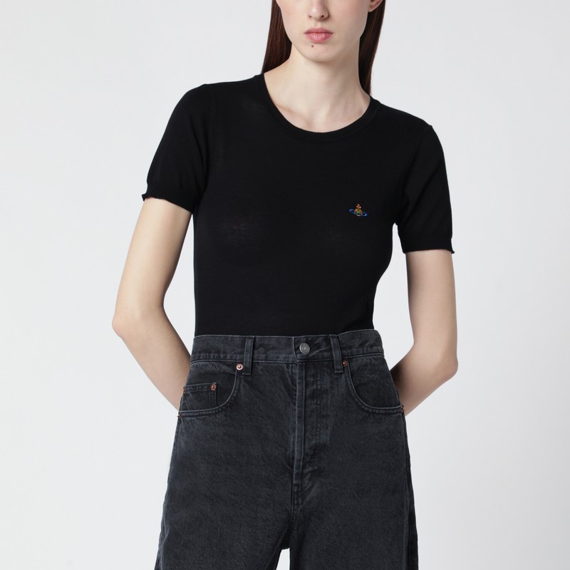 Bea black cotton top