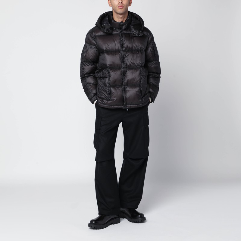 C.p. Company Matte Black Nylon Jacket In Multi