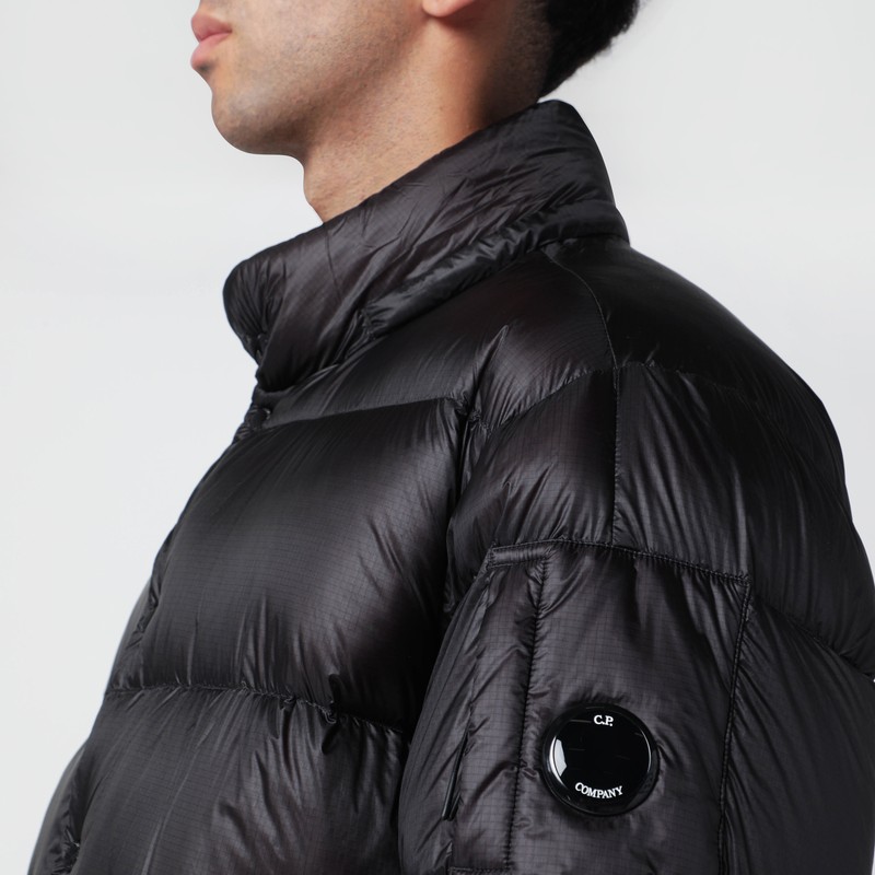 C.p. Company Matte Black Nylon Jacket In Multi