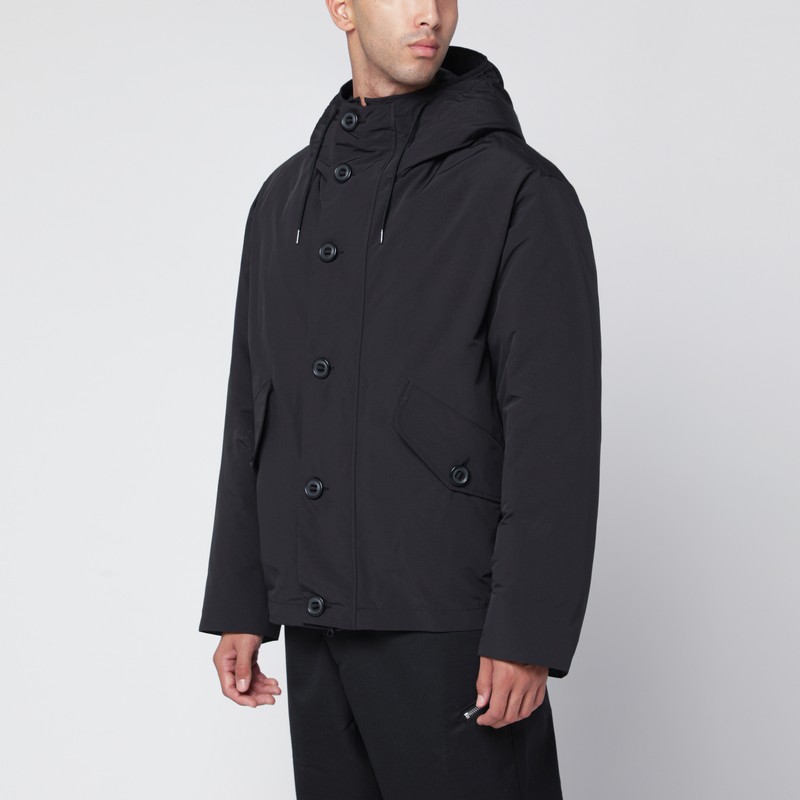 Black Goggle jacket in Micro-M®