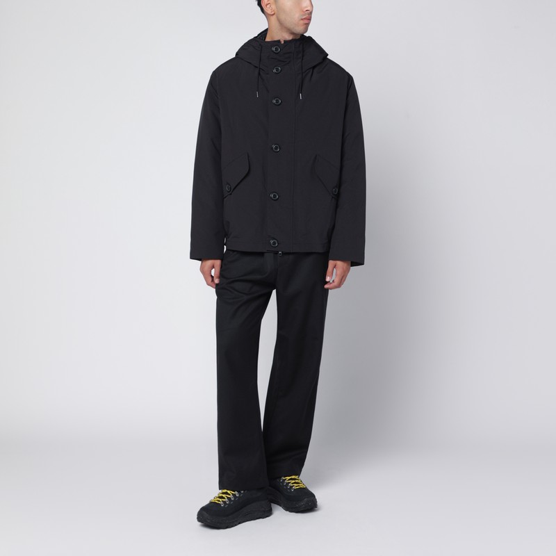 C.p. Company Medium Jacket In Micro-m Recycled Jackets Blue In Black