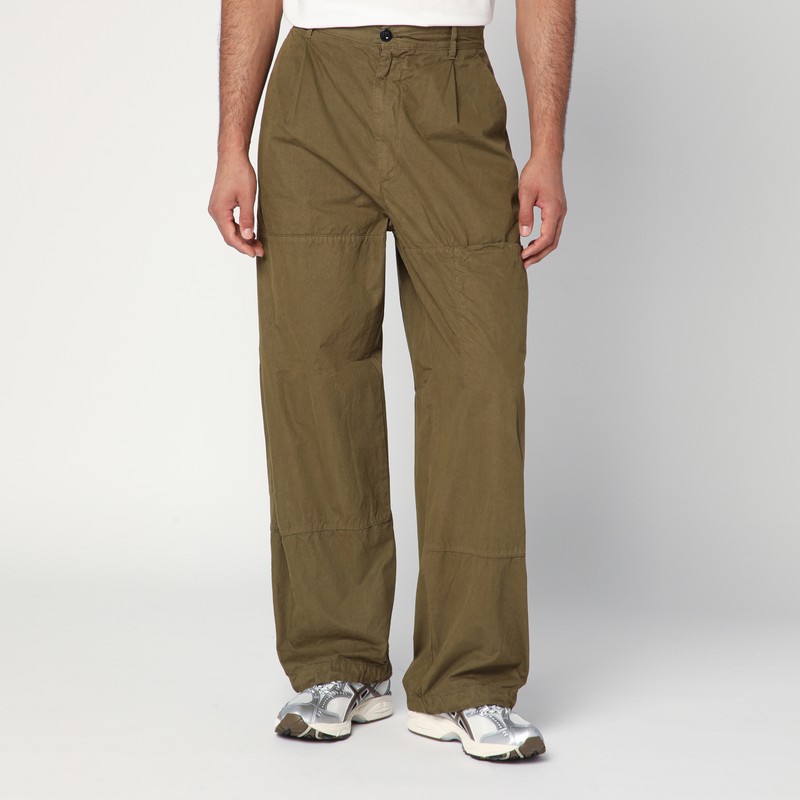 Beige-green cotton trousers - C.P. Company - Modalova