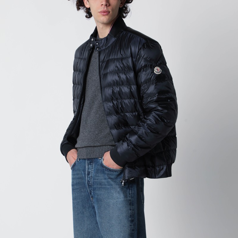 Rigel short padded jacket in navy blue