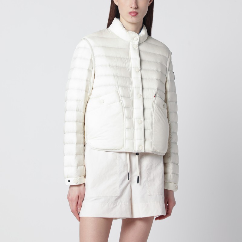 Moncler Madulains Packable Down Jacket Ivory White