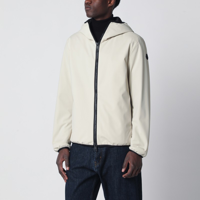 Batisse short hooded down jacket beige
