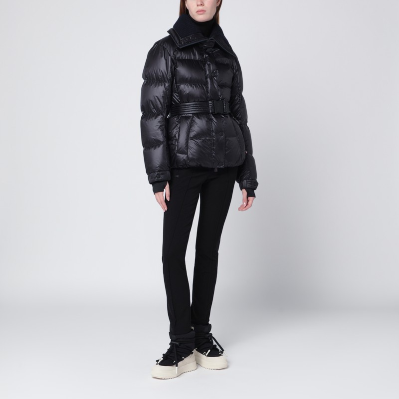 Moncler Grenoble Navy Bataillouse Ski Jacket With Belt In Blue