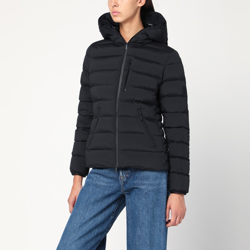 Black Herbe hooded puffer jacket