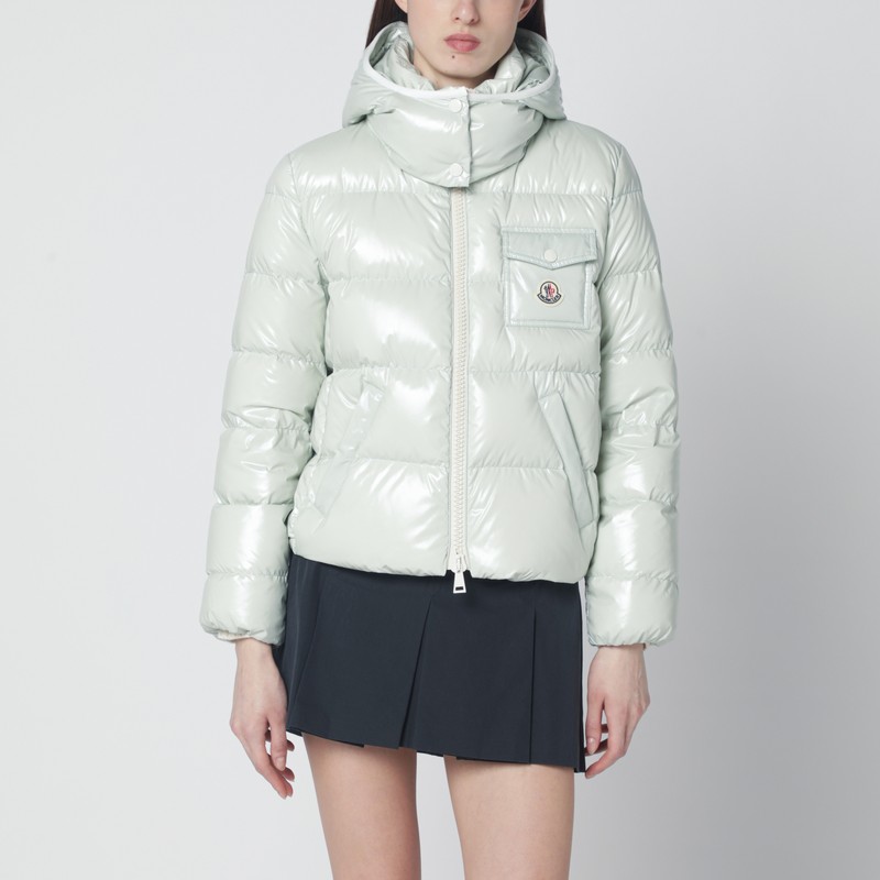 Andro short padded jacket with hood in mint
