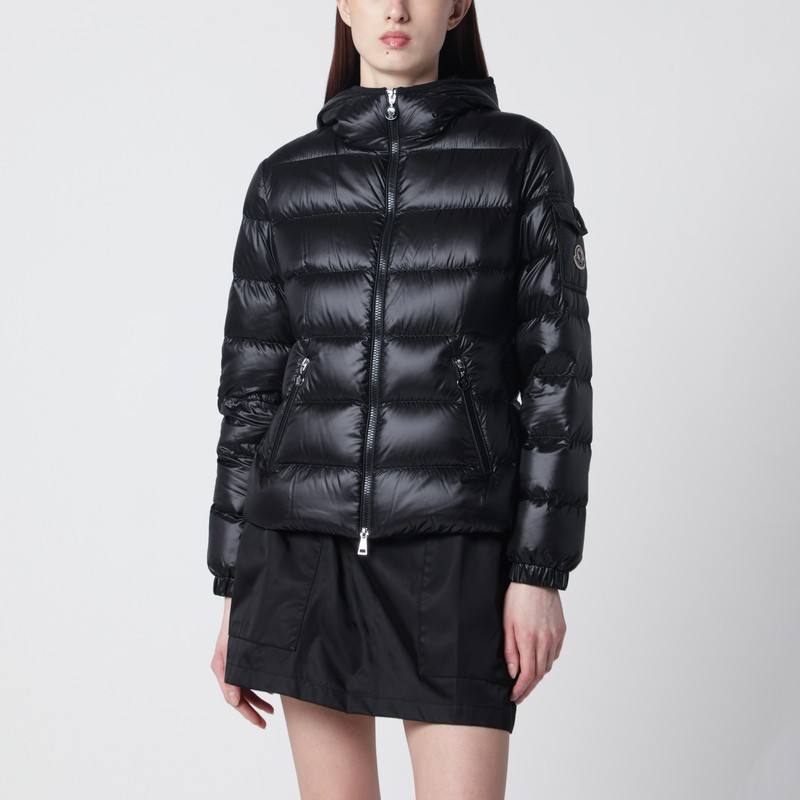 Moncler Glesse Short Hooded Down Jacket Black
