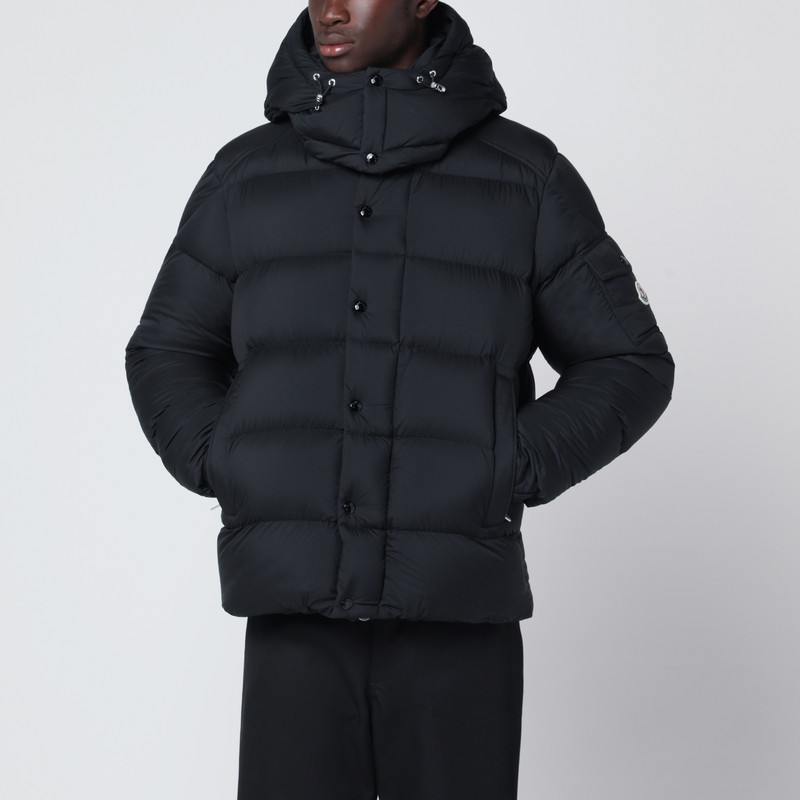 Black hooded jacket