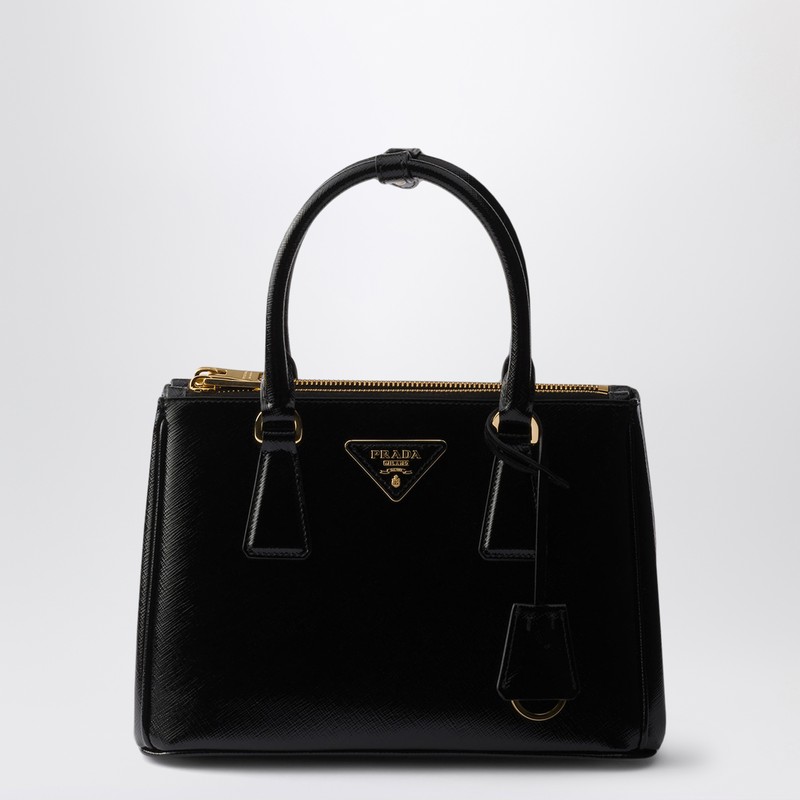 Prada Galleria small black Saffiano leather bag
