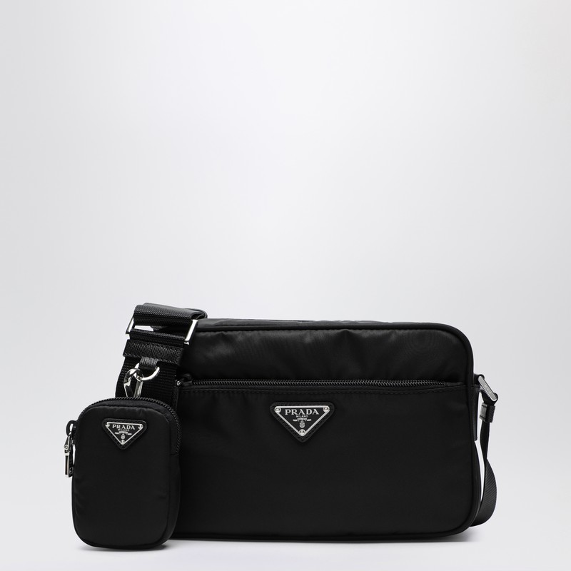 Black Re-Nylon crossbody bag