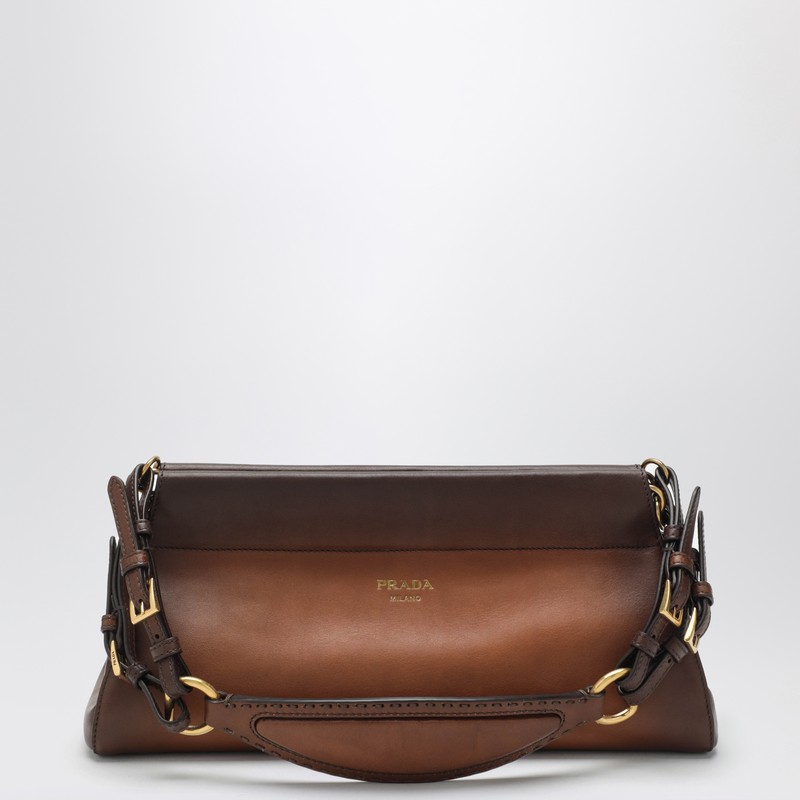 Prada Enchaîné medium Cognac leather bag