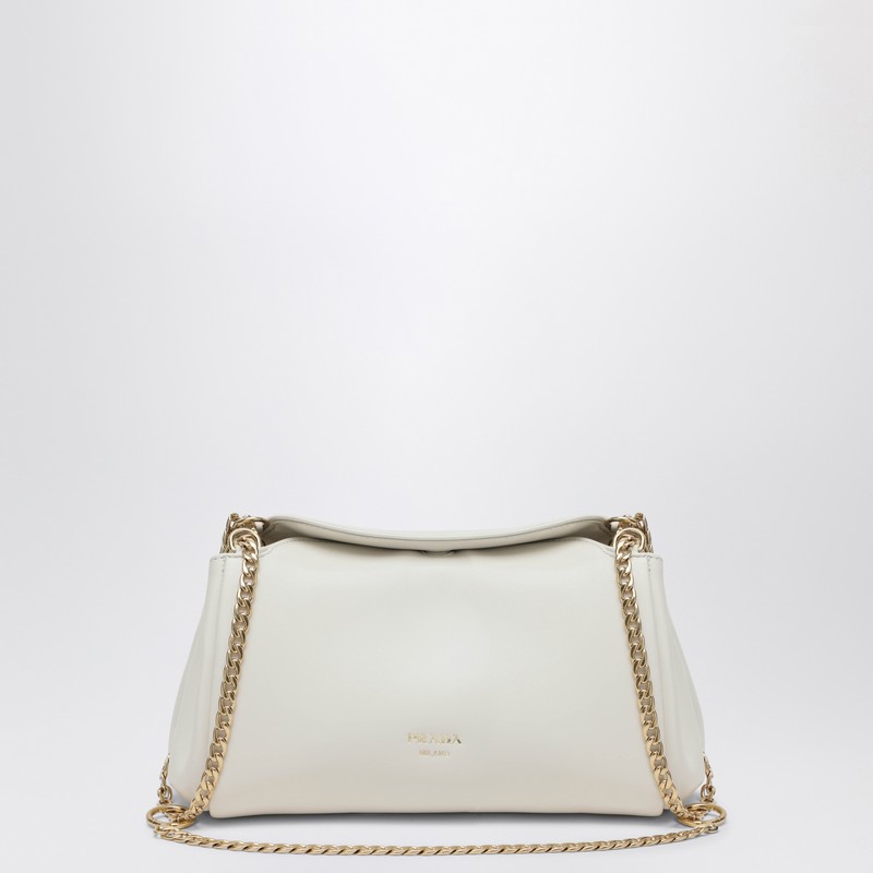 Small white Tumulte bag in nappa leather