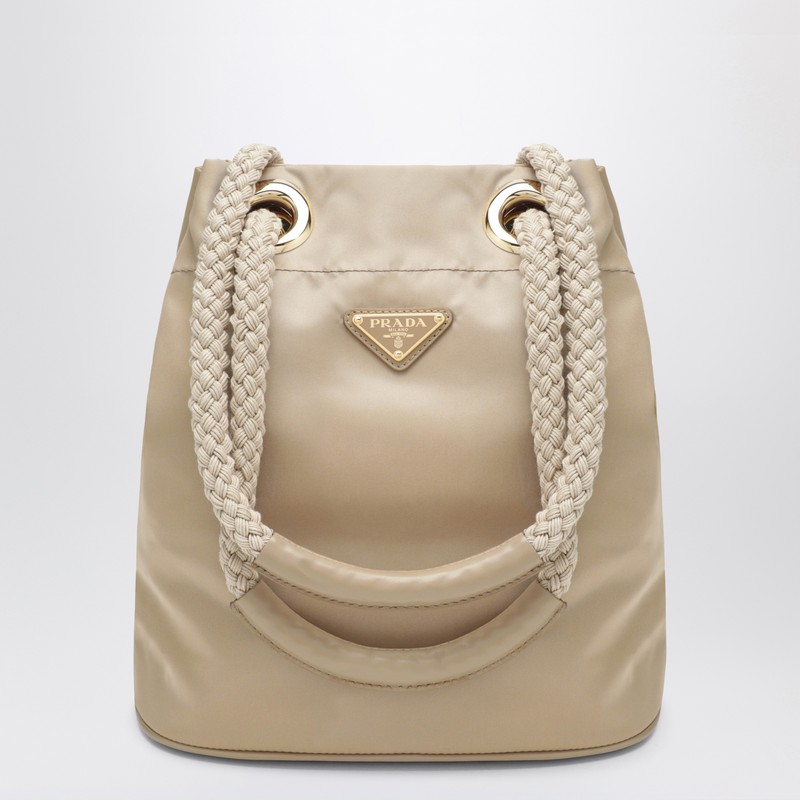 Mariner small bucket bag in camel Re-Nylon