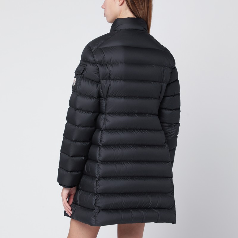 Moncler Black Igesse Midi Down Jacket In Black