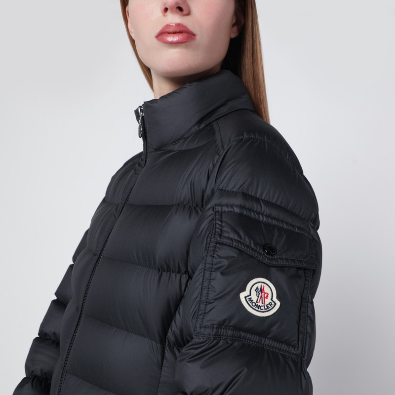 Moncler Black Igesse Midi Down Jacket In Black