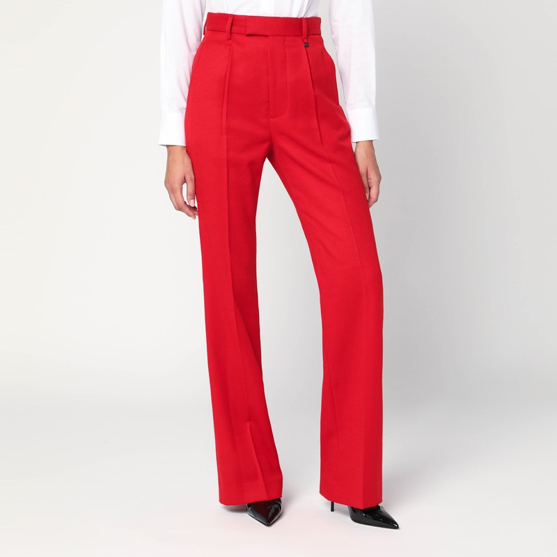 Red flared pants in wool - Vivienne Westwood - Modalova