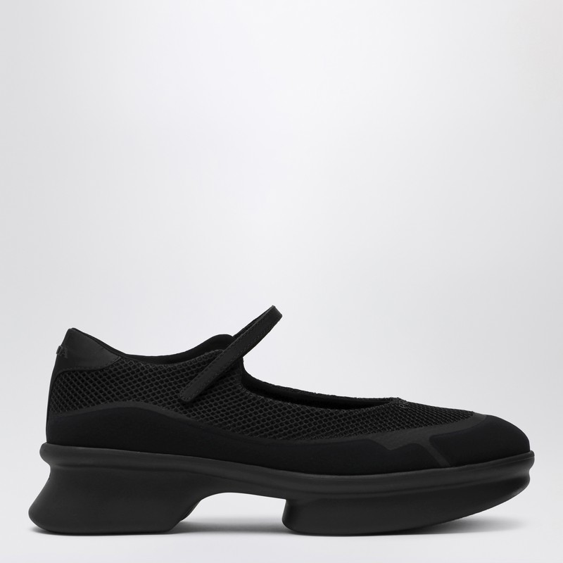 Black mesh ballerina