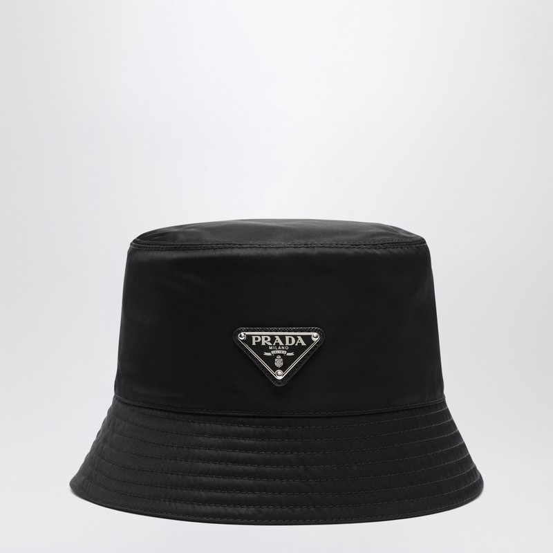Black Re-Nylon fishermans hat