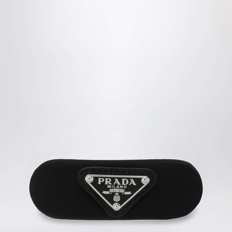 Black hair clip in Re-Nylon