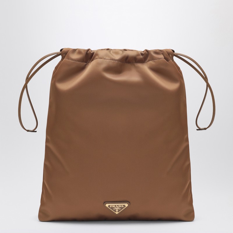 Prada Wish pouch in Brandy Re-Nylon