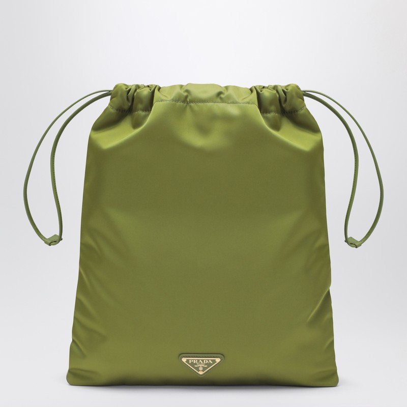 Prada Wish pouch in Ivy green Re-Nylon