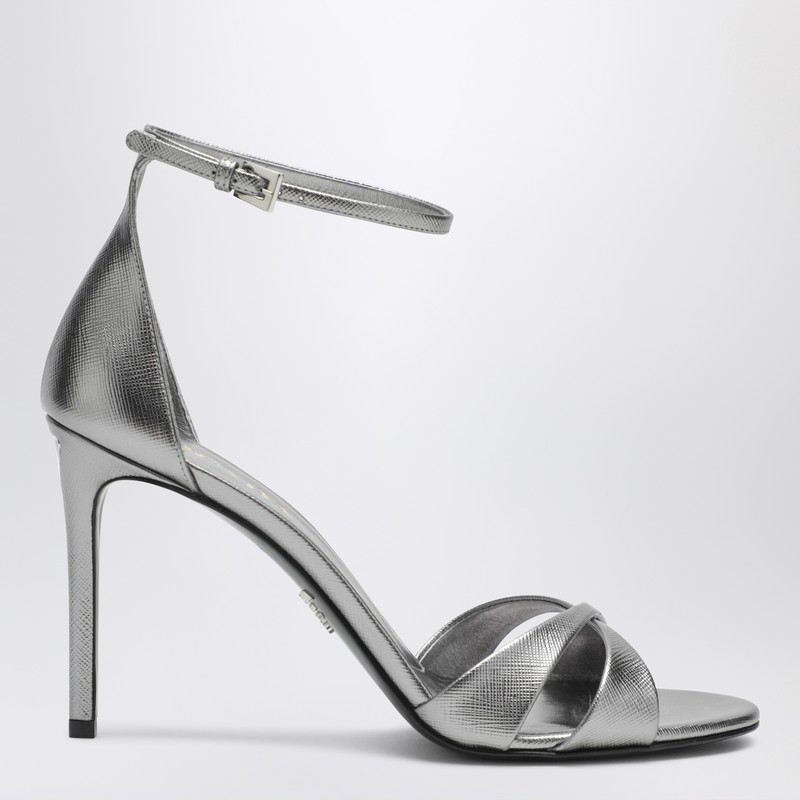 Silver Heeled Sandals
