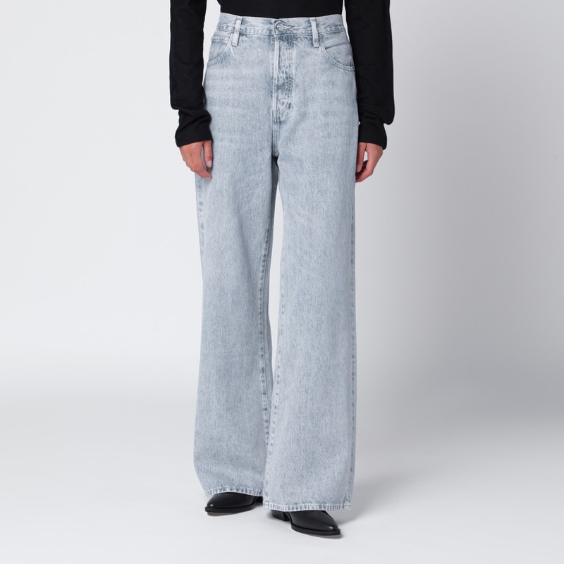 Frame Light Grey The Loose Jeans In Blue