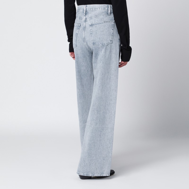 Frame Light Grey The Loose Jeans In Blue