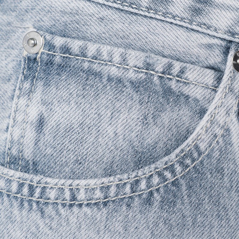 Frame Light Grey The Loose Jeans In Blue