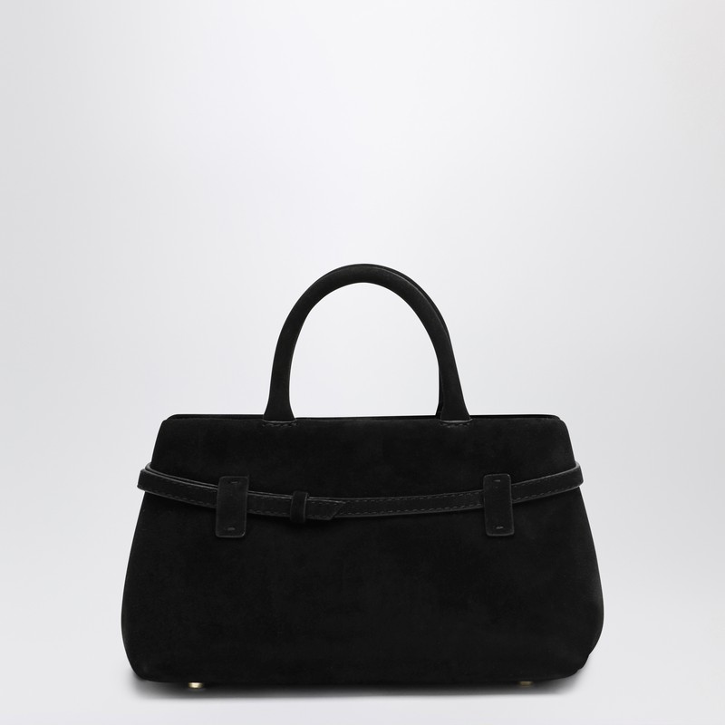 Manu Atelier 35 Structured Top Handle Tote Bag In Black