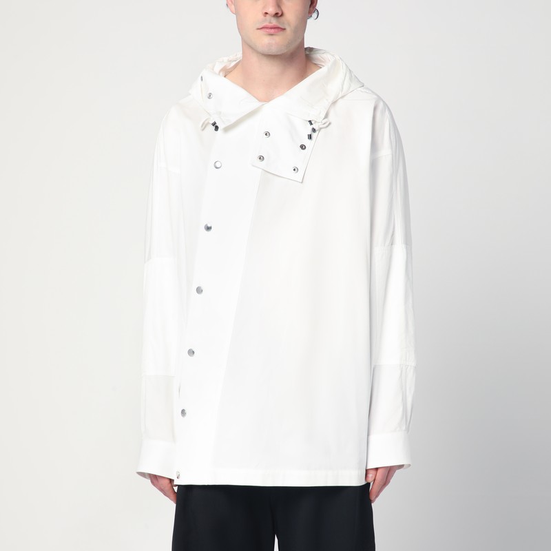 White asymmetric cotton shirt - Dries Van Noten - Modalova