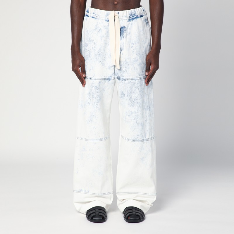 Light blue jeans with drawstring - Dries Van Noten - Modalova