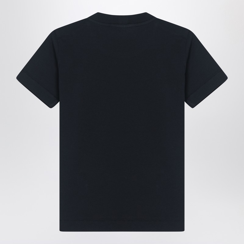 Stone Island T-shirt Con Logo In Black