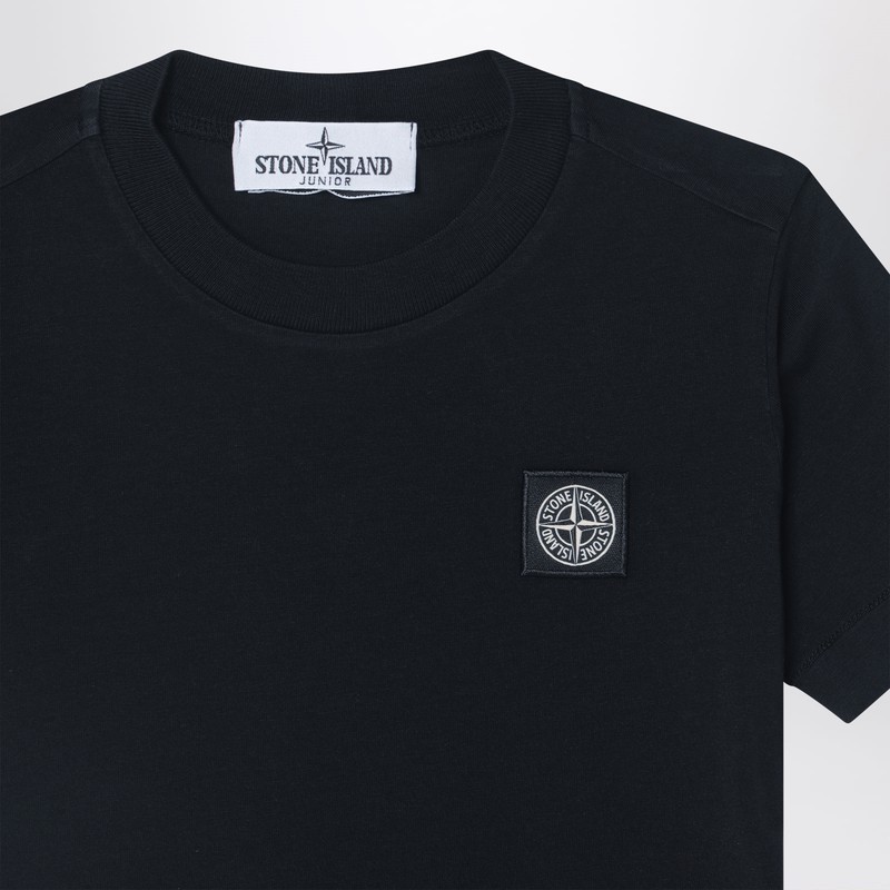 Stone Island T-shirt Con Logo In Black