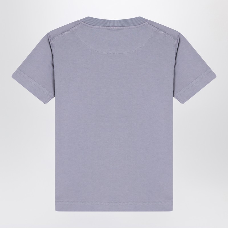 Stone Island Short-sleeved Lilac T-shirt In Purple