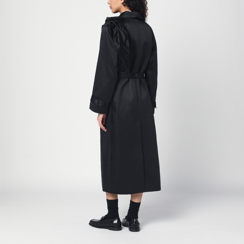 The Garment Black Cotton-blend Kelly Trench Coat