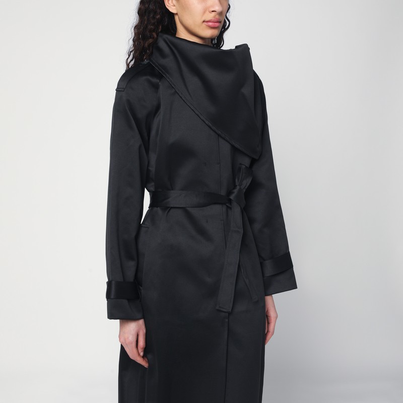 The Garment Black Cotton-blend Kelly Trench Coat