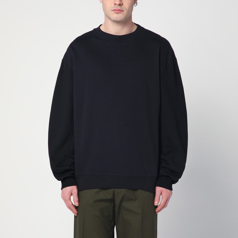 Navy sweatshirt with zip detail - Dries Van Noten - Modalova