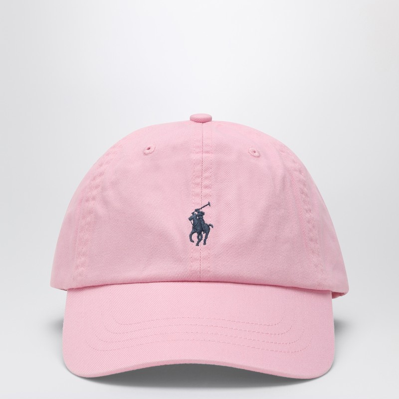 Pink baseball cap with logo