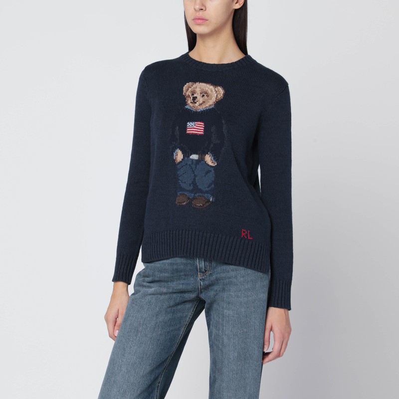 Navy blue Polo Bear sweater