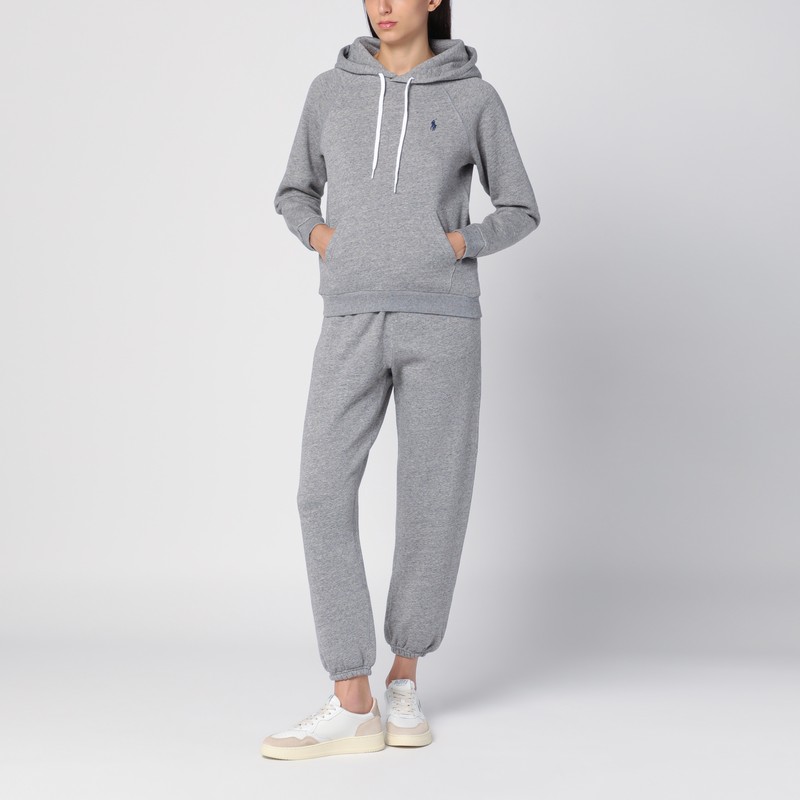 Polo Ralph Lauren Ankle Jogger Sweatpants Grey Heather In Gray