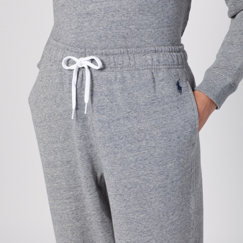 Polo Ralph Lauren Ankle Jogger Sweatpants Grey Heather In Gray